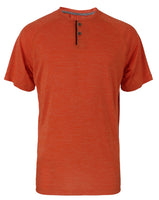 Men's Performance Henley Shirt w/ Mélange- Style #LHT9- $10.50 /Unit MINIMUM 12 PCS - PLEASE SEE DESCRIPTION - S-2XL