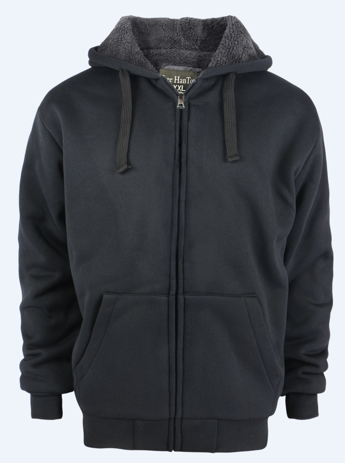  Cathalem Pullover Hoodie Men Cotton Men's Sherpa Lined