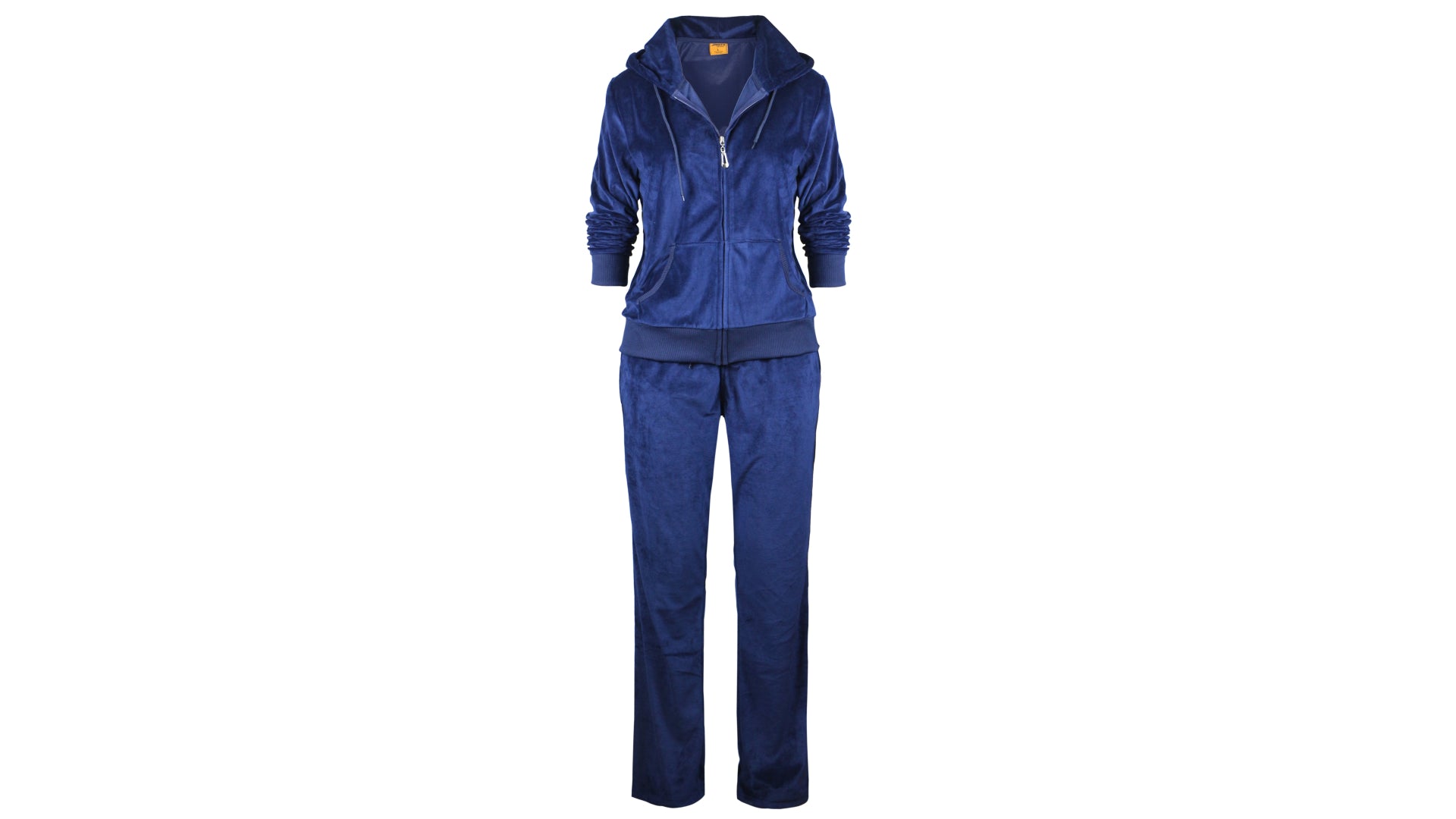 Womens Velour Sweatsuits Velvet Tracksuit 2 Piece Outfits  Casual Jogging Sweat Suits Matching Jogger Pants Set Dark Blue XL