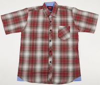 Men's Short Sleeve Button Down  Plaid Shirts- Style #MH119-MH123- $10.50/Unit