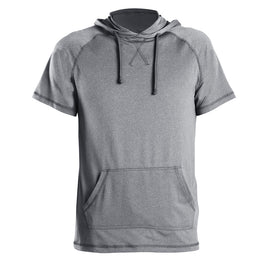 Copy of Men's Short Sleeve Pullover Hoodie Tee with Kangaroo Pockets CHARCOCAL Style #MS017  - $11.25/ Unit MINIMUM 12PCS - PLEASE SEE DESCRIPTION - S-2XL