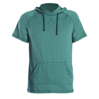 Men's Short Sleeve Pullover Hoodie Tee with Kangaroo Pockets- Style #MS017  - $11.25/ Unit MINIMUM 12PCS - PLEASE SEE DESCRIPTION - S-2XL