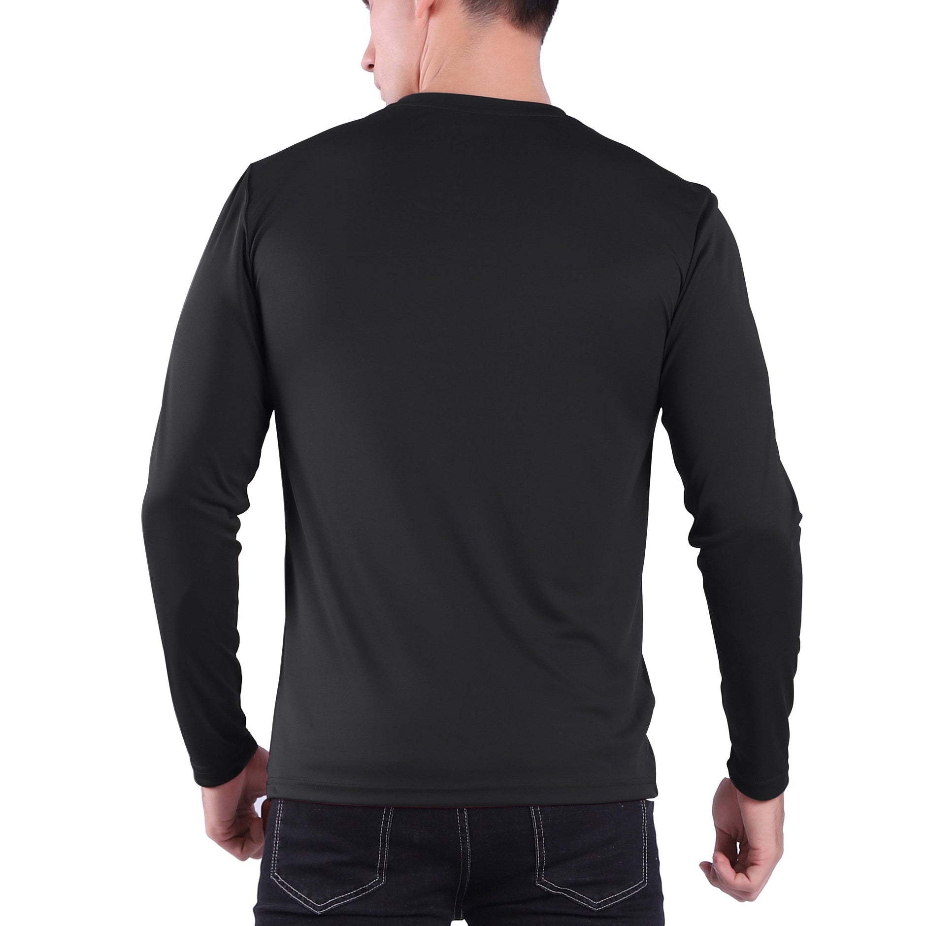 Men's Crew Neck Long Sleeve Shirt-Plus Size- Style #MS904X