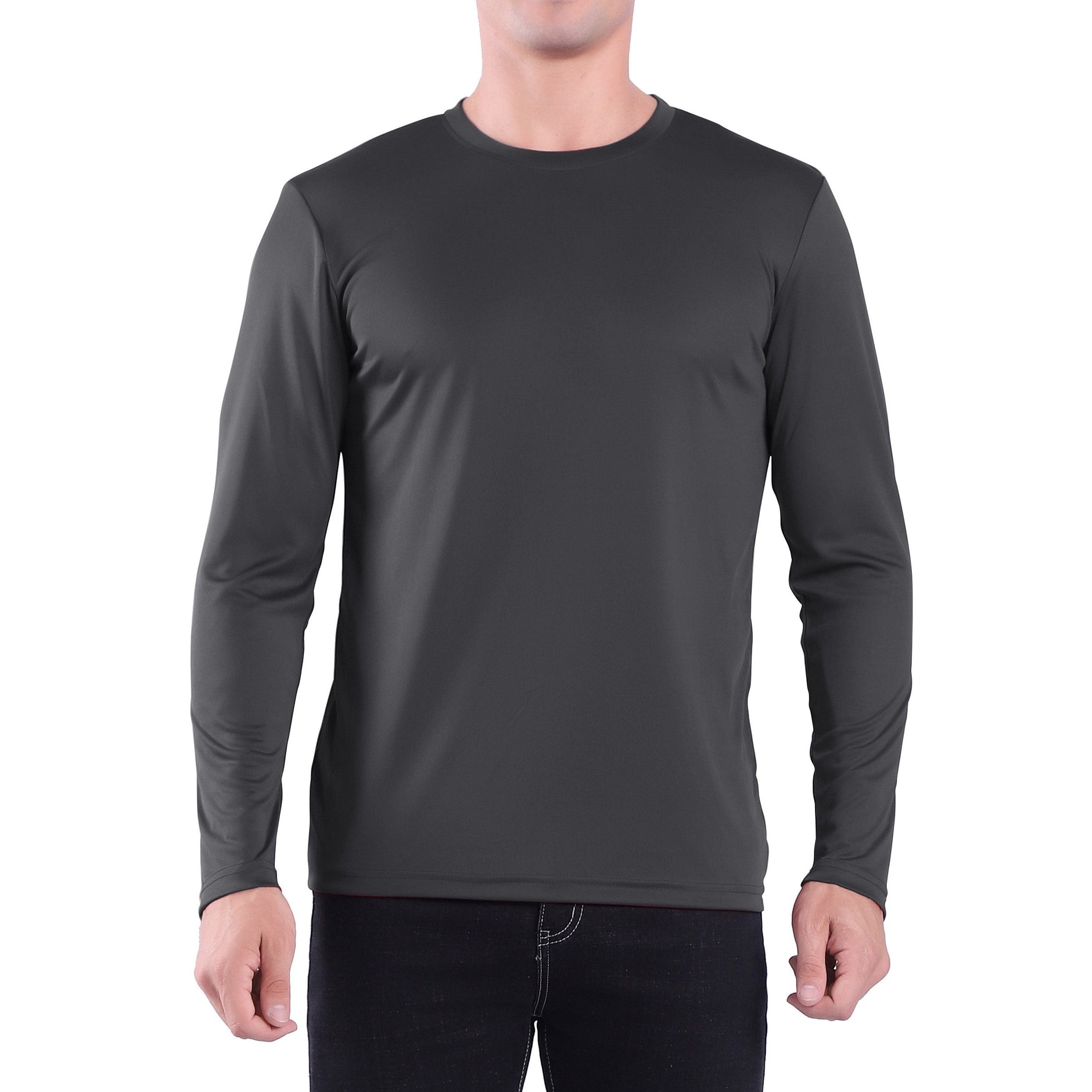 Men's Crew Neck Long Sleeve Shirt-Plus Size- Style #MS904X
