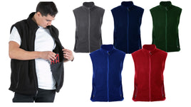 Men's Fleece Vest with Pockets- Style #MV804- $11.90/ Unit MINIMUM 12 PCS - PLEASE SEE DESCRIPTION - S-2XL